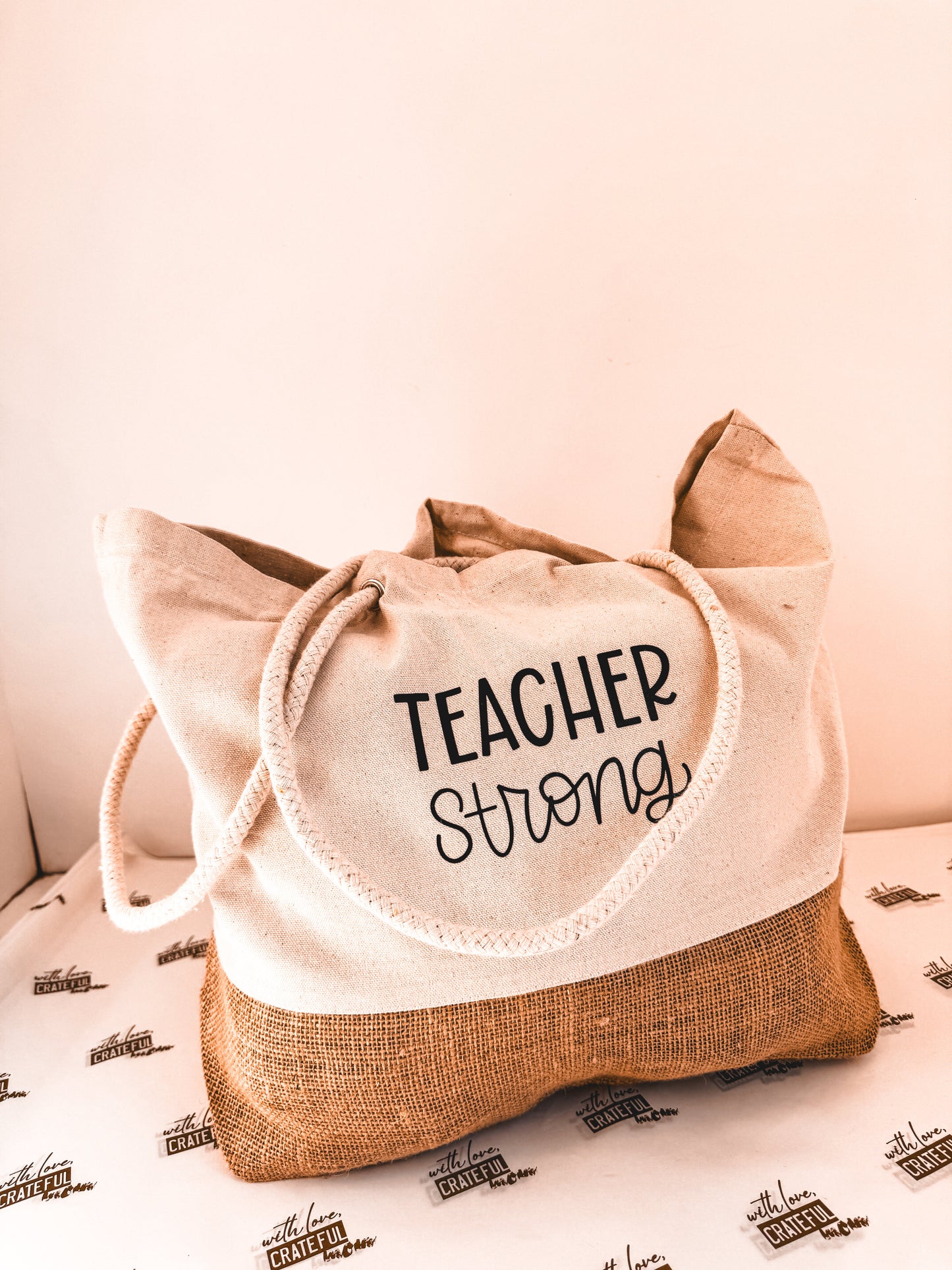 Teacher tote bag