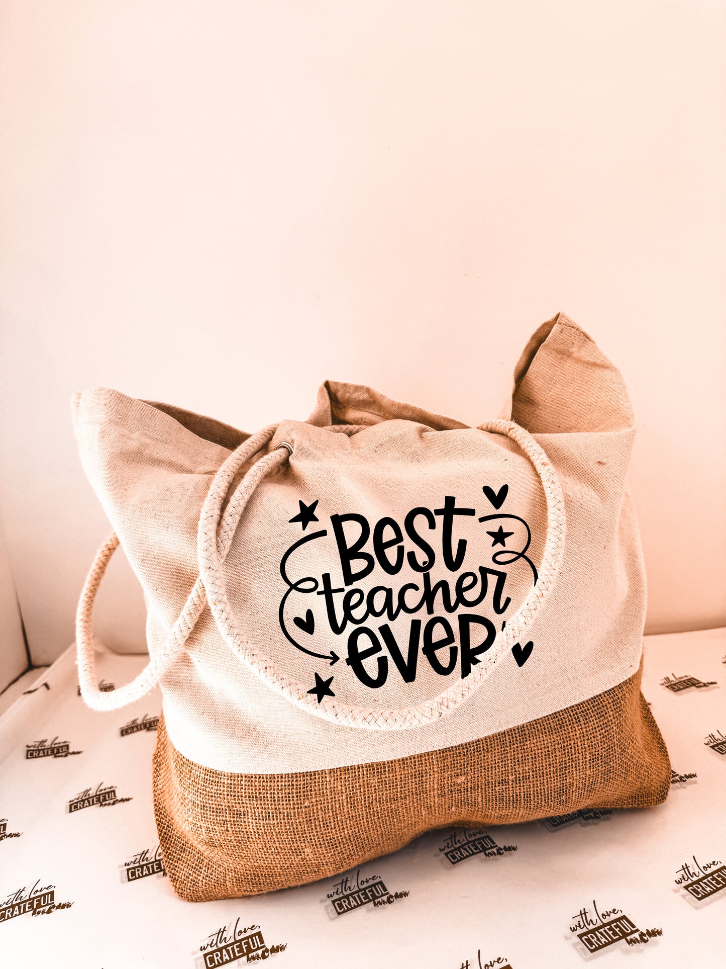 Teacher tote bag