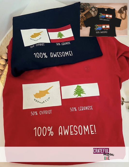 International Day shirts - 100% Awesome