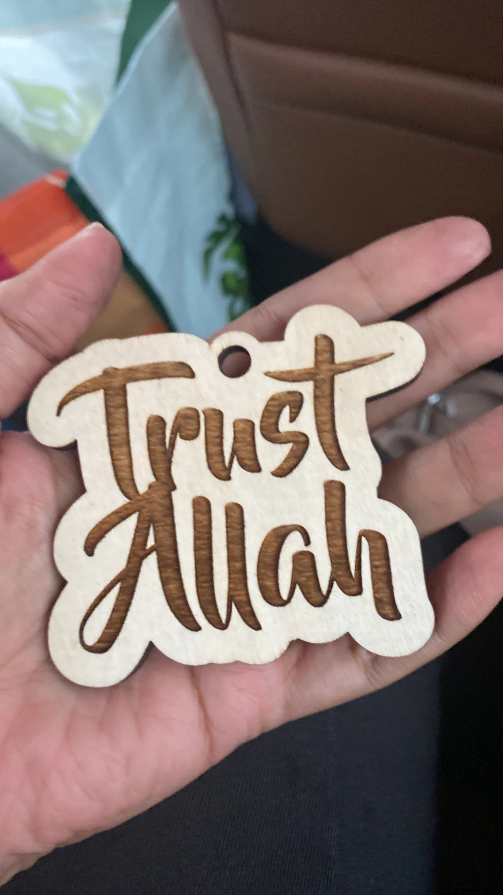 Allah’s name wood hanger