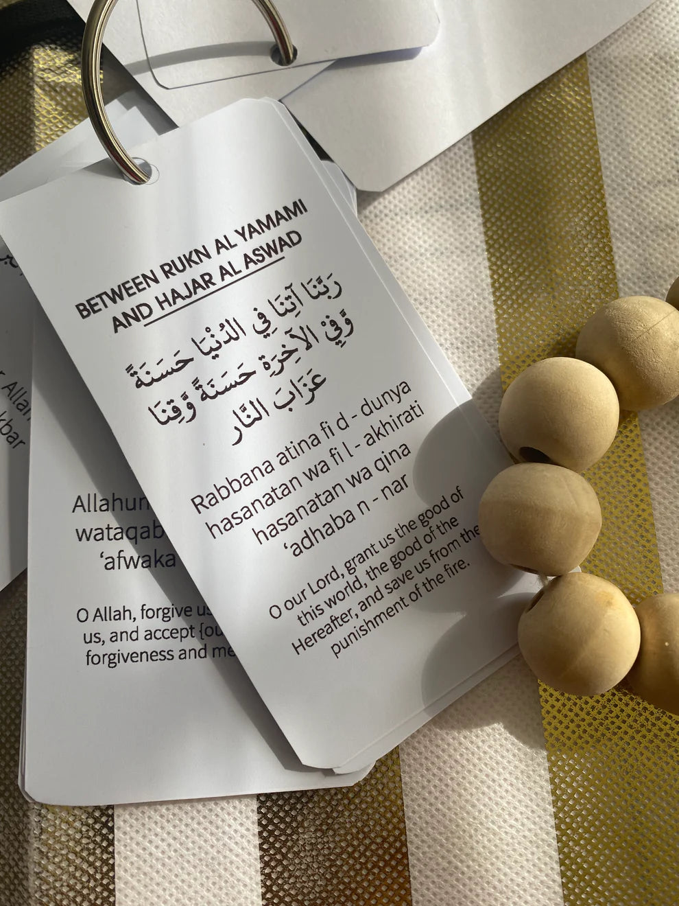 Umrah Dua cards with lanyard