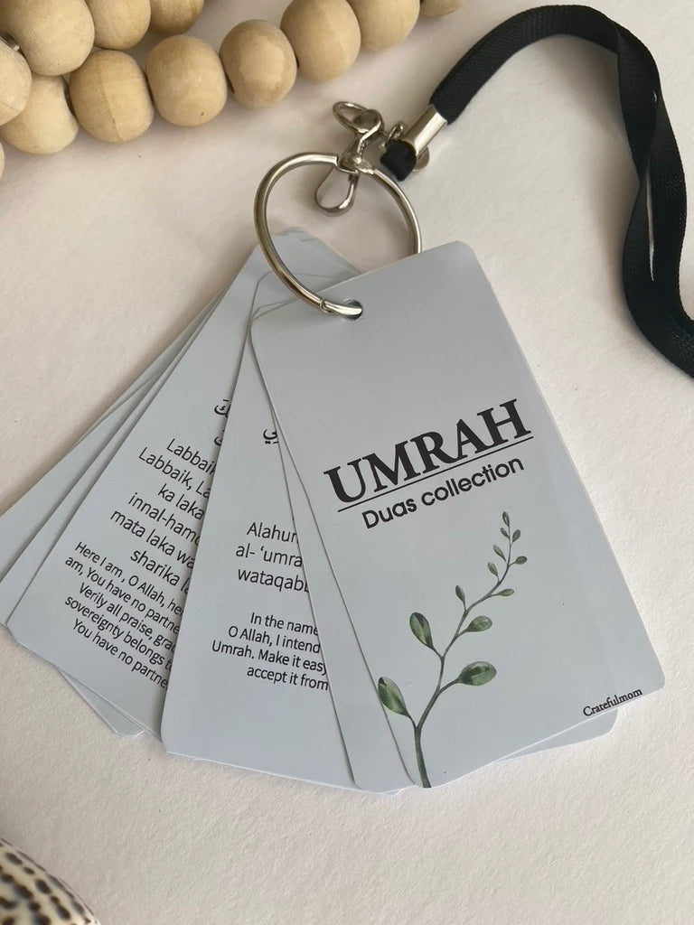 Umrah Dua cards with lanyard