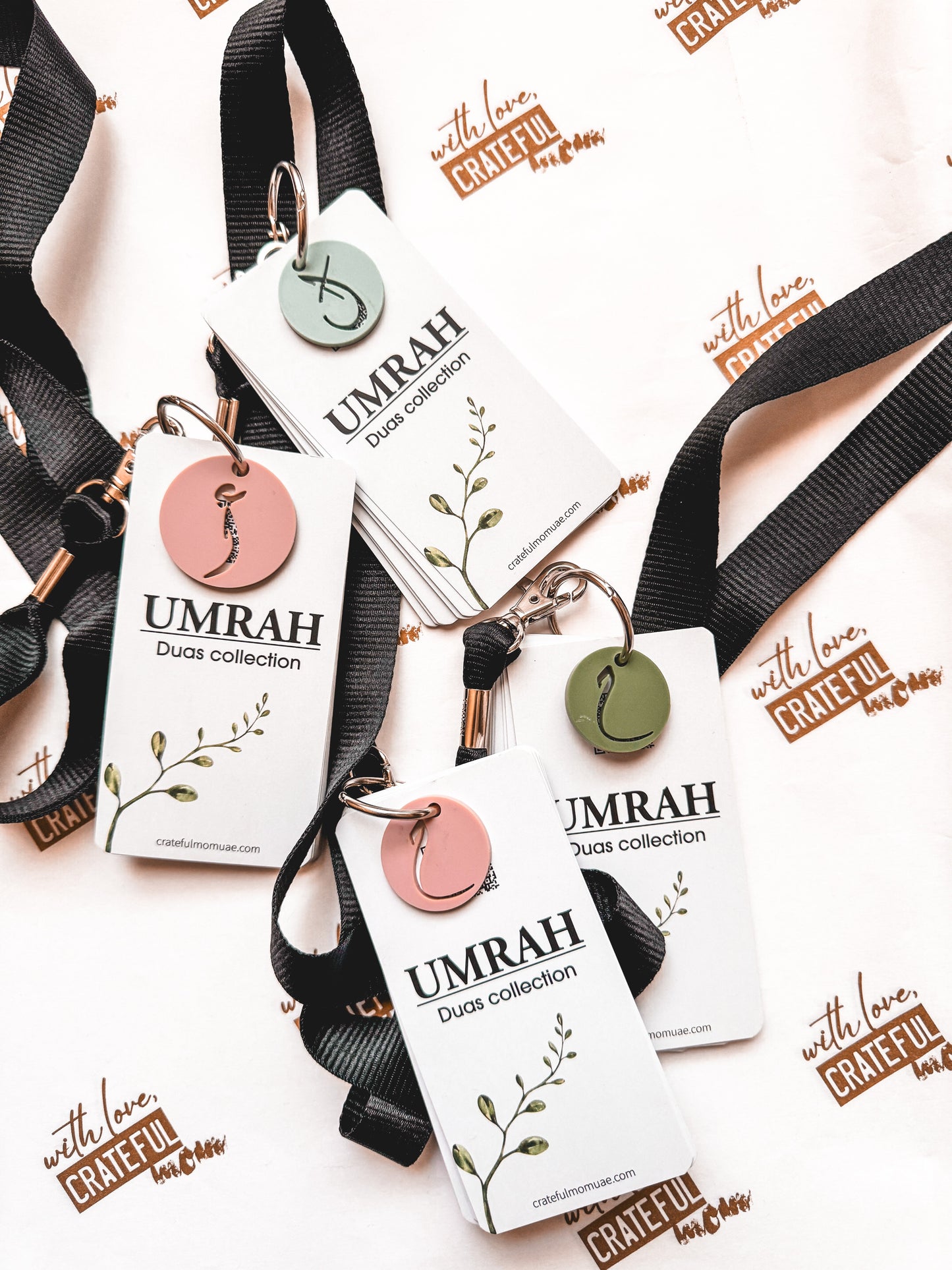 Umrah dua cards with lanyard