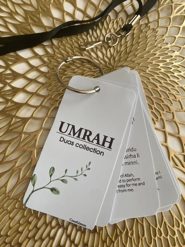 Umrah Dua cards with lanyard