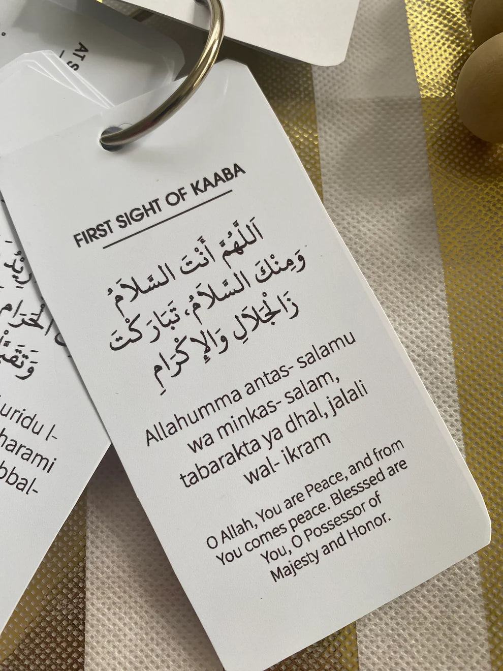 Umrah Dua cards with lanyard