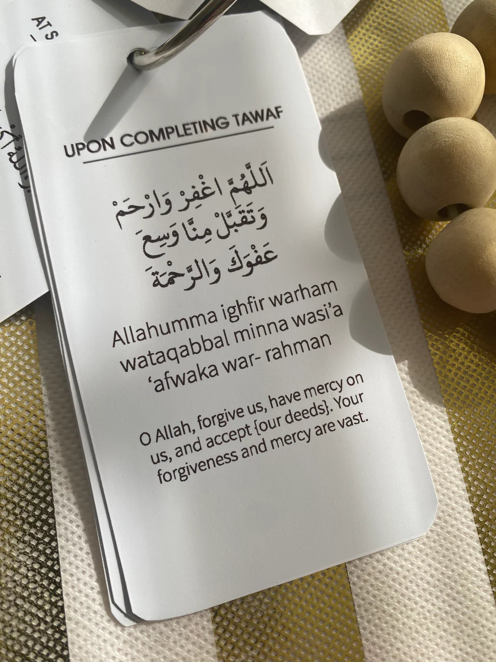 Umrah Dua cards with lanyard