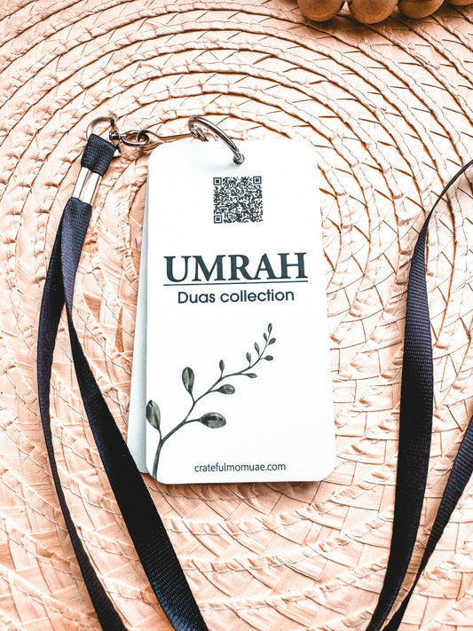 Umrah dua cards with lanyard