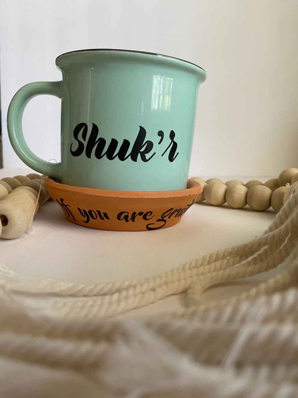 Shukr Mug with Saucer