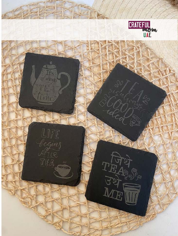 Slate coasters