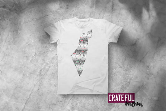 Palestine T-shirt Pattern Map