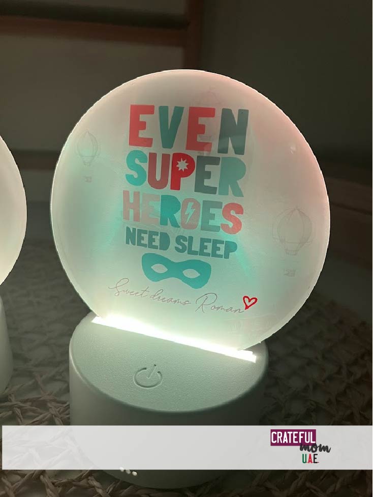 Personalized night light with remote