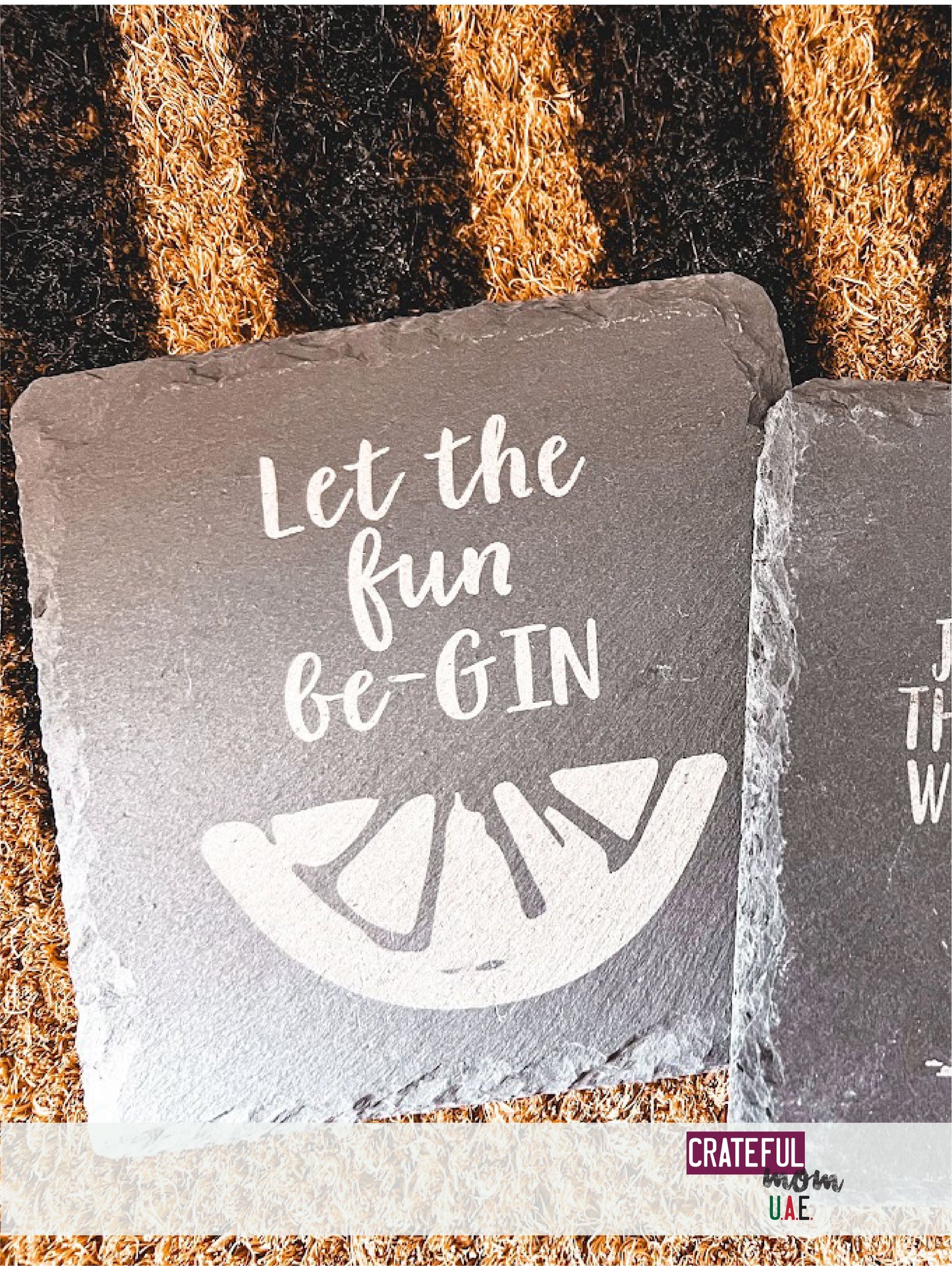 Slate coasters